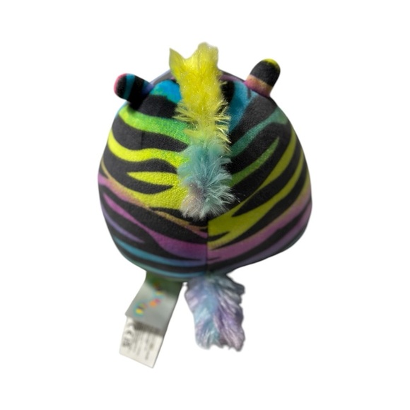 Squishmallow Safiyah Rainbow Neon Zebra 🦓 Black Stripes - Picture 3 of 3